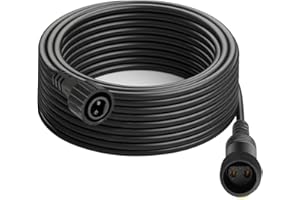 Cozymeow Rallonge Guirlande 10M/32.8Ft Rallonge Électrique, 2 Broches Prolongateur Étanche Connecteurs pour Éclairage de Noël Extérieur, Sapin Lumineuse Intérieur, Rideau Lumineux, Guirlande Lumineuse