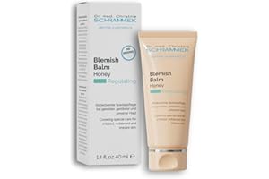 Blemish Balm Honey (1.4 fl oz) - Covering Care for Irritated, Reddened & Impure Skin - BB Cream - Tinted Face Moisturizer - Skin Care - Dr. Schrammek