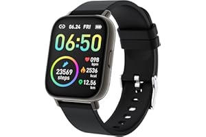 MOTAST Smart Watch, Fitness Tracker 1.69" Touch Screen Fitness Watch with Heart Rate Sleep Monitor, Step Counter for Men Women Activity Trackers IP68 Waterproof Smartwatch Sports for iOS Android