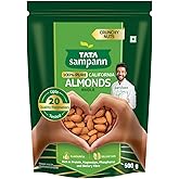 Tata Sampann Pure California Almonds/Badam Whole, 500g, Real Nuts, High in Fiber, Badam Giri, Rich in Protein, Magnesium, Pho