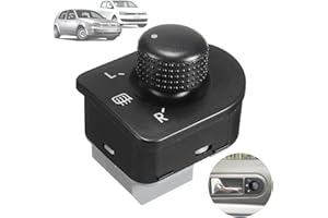 Twowinds - Interruptor Retrovisor 1J1959565F Compatible con VW Jetta Golf 4 Passat (1998-2004) New Beetle (1998-2006) - Puerta Delantera Izquierda (lado conductor) - Mando Espejo Lateral