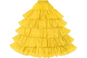 BEAUTELICATE Jupon sous Robe Crinoline Petticoat Rockabilly De Femme avec Volants Long 4 Cerveaux pour Robe De Mariage Mariée Soirée Bal