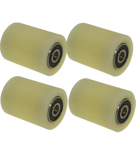 Rouleaux En Nylon Polyamide - Lot De 4 - 40x100mm Avec Roulements 8mm - Fabrication EU De Précision