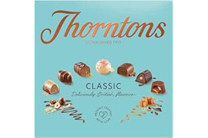Thorntons Classic Chocolate Hamper, Christmas Gifts, Chocolate Gifts for Women, Men, Milk, White, Dark Chocolate Selection Box, 262g