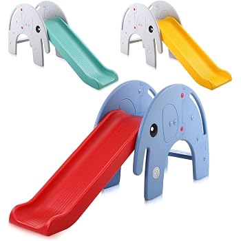 Toboggan Enfant Baby Vivo - Éléphant - Jeu D'Intérieur/Extérieur - Pour Enfants Dès 2 Ans