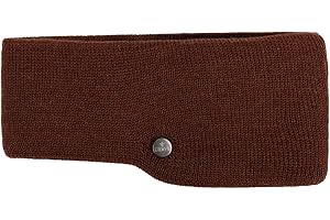 LIERYS Fine Merino Stirnband Damen/Herren/Kinder (7,5-10 cm breit) - Made in Germany - mit Merinowolle - Ohrenwärmer gefüttert mit Baumwolle - One Size (53-60 cm) - Herbst/Winter