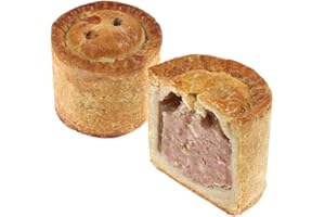 GREENHALGH’S CRAFT BAKERY LTD Greenhalgh's Pan Pork Pies - Box Of 4 Pan Pork Pies- Delicious And Freshly Baked For Our Loyal Customers - Reliable And Award-winning Family-owned Craft Bakery For Over 60 Years