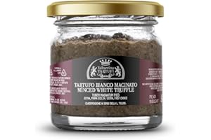 Valnerina Tartufi Tartufo Bianco Pregiato Macinato | Extra Prima Scelta, Naturale, Artigianale e Italiano conservato nel proprio succo | Vasetto 25 gr.