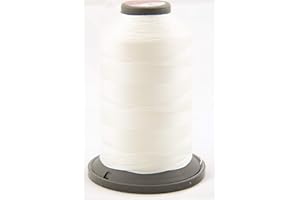 ‎NTS NÄHTECHNIK nts Nähtechnik 1000m Nähgarn, Ledergarn 20, Farbauswahl, Filament Garn für Leder (Weiß)