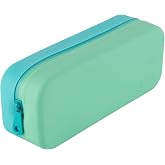 APLI 20648 &ndash; School Pencil Case Two-Tone Blue and Green Nordik | Water repellent zip with pastel design modern and functional