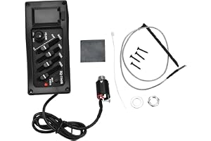 Dilwe Gitarrpickup, 4 band preamp EQ pickups förstärkare pickup 6,5 mm utgång för akustisk gitarr (#1)
