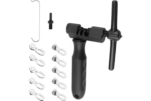 HEMLOSK Tronchacadenas Bicicleta para Cadenas, 5 Pares de Eslabones que Faltan, Tronchacadenas Bicicleta MTB para Cadenas de 6-12 Velocidades -Dividir, Herramienta de Reparación de Carretera y Montaña