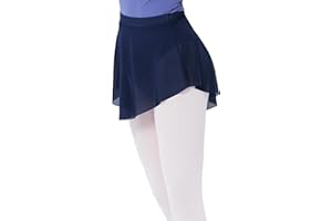 Daydance Mesh Pull On Ballet Skirt Elastic Point Dance Skirt for Teen Girls 12-14 Years, Women