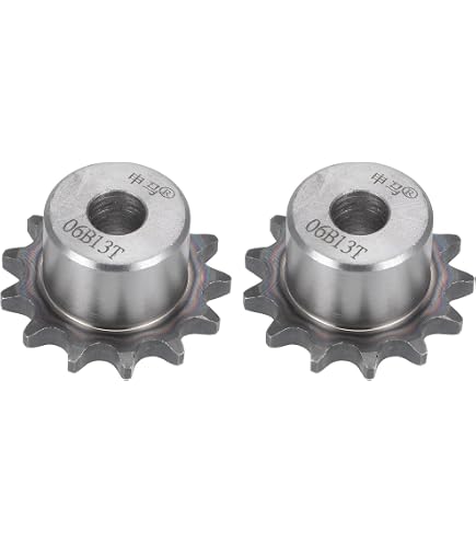 Pignon De Chaîne à Rouleaux DIN/ISO 06B 12T - Alésage 12 Mm - Pas 3/8" - Engrenage Acier A3 Pour Machines