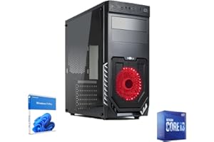 REALTECHNOLOGY Pc Fisso Desktop i3 10100 4,3 Ghz 4Core, Ram 16Gb, Ssd M2 Nvme 500 Gb, Grafica UHD 730, Wifi,Windows 11 Pro,Fisso Assemblato Ufficio,Completo