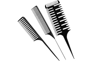 Popuppe 3 Stücke Haarkämme Verschieden Strähnenkämme Dauerhaft Haarfärbepinsel Hochwertig Friseur Zubehör für Haarfärbung Friseur Salon