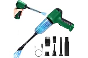 URAQT Bezprzewodowy Odkurzacz Ręczny 3 W 1, Mini 9000Pa, Szybkie Ładowanie USB, Do Samochodu, Domu, Biura, Dywanów, Czyszczenia Sierści Zwierząt (Zielony)