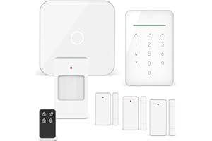 ELRO AS90S Home+ Smart Alarm System WiFi GSM Function Best Tested with Base Station, Control Unit, Motion Sensor, 3 x Door/Window Contact and Wireless Key Ring, Complete Set