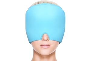 JUTYUM Migraine Hat, Headache Headache, Relief Cap, Headache Relief Cap, Migraine Cooling Pad, Migraine Mask, Stretchy Cooling Pads for Headaches, Migraines, Relaxed, Head Freezable/Heatable