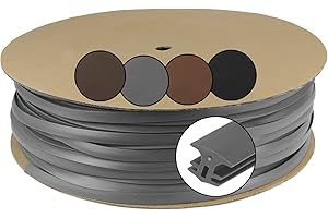 Montafox Nastro per Giunti per terrazze Nastro sigillante per Giunti Larghezza 7.5-10 mm/Lunghezza 100 m Grigio Pannelli terrazze WPC Pietra Legno