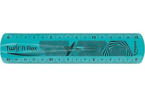 Règle MAPED Twist'n flex 15cm. couleurs assorties (bleu, vert, rose)