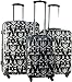 3pc Luggage Set Hard Rolling 4 Wheels Spinner Upright Travel Lightweight Damask RS.34489.00