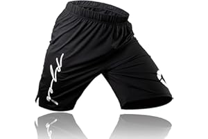 Gold BJJ Jiu Jitsu Shorts - IBJJF Approved No Gi Fight Short - for Grappling, MMA, Wrestling, Muay Thai & Boxing