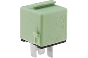 eMagTech Relais Multifonction pour Pompe à air de Voiture 61368373700 12 V Relais Automobile Compatible avec BMW Série 1 E81 E87 E88 E82 F20 E87 LCI, Blanc Vert