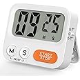 Magnetic Kitchen Timer Clock – Digital Audio and Visual Timer – with Battery – Loud Beep Sound with Volume Control – Multipurpose Digital Timer