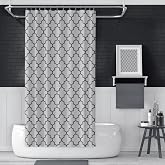 Banyo Perdesi 1x110x200 Tek Kanat Duş Perdesi Halka Hediyeli Duşakabin Perdesi 2111