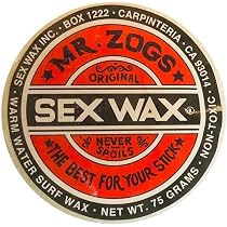 Sex Wax Mr. ZOGS Warm Sex Wax Original Surfwachs Red : Amazon.fr ...