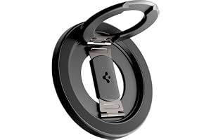 Spigen O-Mag MagFit+ MagSafe-ring med dubbla gångjärn och stativfunktion, mobilhållare med dubbelsidig magnet, för iPhone 17