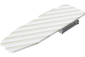 ybaymy Składana deska do prasowania, obracana o 180°, wysuwana, zajmuje mało miejsca, do domu, garderoby i pralni, 95 x 30 x 9 cm