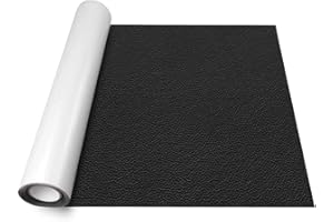 SZYCKJGS Simili Cuir Autocollant 40x150cm, Patch Cuir Auto-AdhéSif RéNovation Noir, Cuir Autocollant pour RéParation Canapé pour CanapéS, SièGes De Voiture, SièGe,Bricolage Artisanat