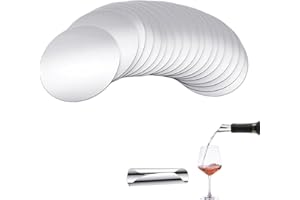 EIAIGKY 50 Pezzi Salvagoccia Vino, Salvagoccia Bottiglia di Vino Versatore per Bottiglia Riutilizzabile Salva Goccia per Prevenire Macchie di Vino Rosso Tutti i Tipi di Bottiglie per Ristoranti Matrimoni Casa