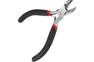 INBOLM Wire Cutters Wire Cutters Small Durable Wire Cutters with Non-Slip Handle, Ideal for Jewelry Making and Guitar String Trimming for Craftsmen and Electronics Enthusiasts