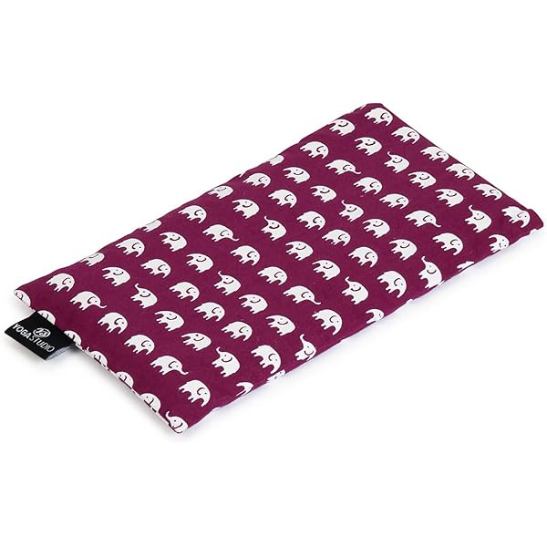 Mascherina Occhi Spirit Con Semi Di Lavanda E Riso - 100% Cotone Biologico, Per Yoga, Meditazione E Rilassamento - Foto 5