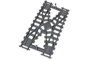 APRRMLIZW Building Blocks Train Track Set 2 Pièces Accessoires D'extension City Train Rails De Ville De Jouet Rails Blocs De Construction De La Ville Rails De Ville pour Cadeau Enfants