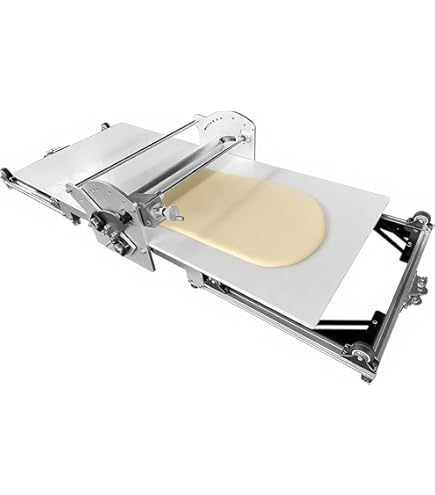 Sfogliatrice Pasta Elettrica Professionale - Spessore Regolabile 2-30 Mm, Pieghevole, Per Croissant E Pasta Sfoglia