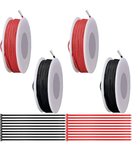 Zwarte elektrische kabel, 30 AWG, 200 m, gekleurde siliconen kabel, 0,25 mm, vertind koper, hoge temperatuurbestendigheid, geïsoleerde 300 V Zwarte elektrische kabel, 30 AWG, 200 m, gekleurde siliconen kabel, 0,25 mm, vertind koper, hoge temperatuurbestendigheid, geïsoleerde 300 V