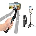 KASTWAVE Selfie Stick Gimbal Stabilizer,Portable Handheld Gimble with Tripod & Remote for Cell Phone Camera & Android Smartphone Recording Video & Vlogging