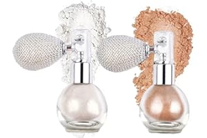 Glitter Spray, MKNZOME Glitter Capelli Spray Glitter Corpo Impermeabile Spray Brillantini Vestiti Make Up per Capelli, Viso,Halloween, Natale, Club, Feste