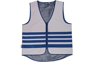 ‎ABUS ABUS Warnweste Lumino Urban Vest - voll reflektierende Sicherheitsweste für bessere Sichtbarkeit bei Nacht - für Erwachsene - mit Reißverschluss