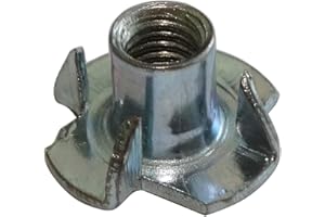 AERZETIX: Set di 10 dadi a griffe per fissaggio di parti di mobili (M8)