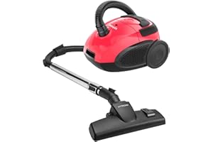 VYTRONIX RBC02 Bagged Cylinder Vacuum Cleaner, 800w High Power Motor, Compact and Lightweight Vacuum and Carpet Cleaner, High Filtration Dust Bag, Removes Dust, Dirt and Allergens
