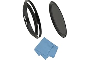 SIOTI 72mm Objektivhaube, 72mm ultradünne Objektivhaube, Vented+Alumina Material+Modisch, Reinigungstuch+Objektivkappe, kompatibel mit >12mm Fokus Weitwinkel Objektiv mit Gewinde (UT-72mm)