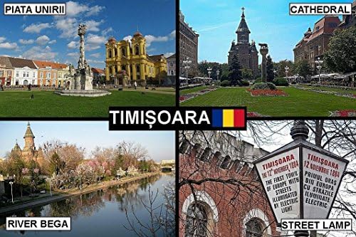 SOUVENIR FRIDGE MAGNET - TIMISOARA ROMANIA 9cm x 6cm Jumbo