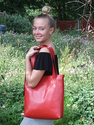 LONI Womens Real Leather Celebrity Tote/Shoulder Bag