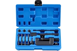 THIKPO Juego de 13 piezas de trituradora de cadena para motocicleta, herramienta de extracción de cadena, cortador de cadena y remachado para levas y 25 a 630 cadenas