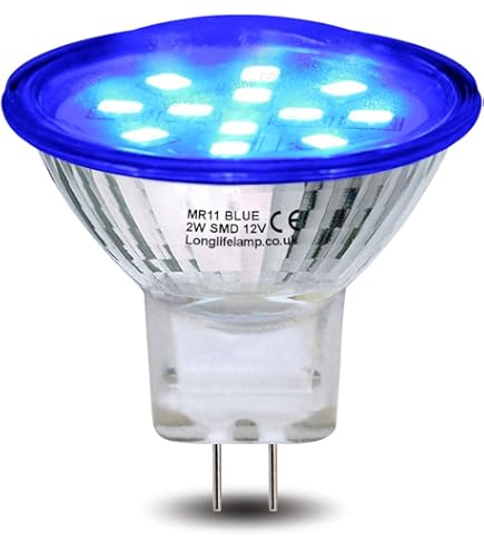 2W MR11 GU4 Color Changing LED Bulbs - RGB 12V Spotlight Bulbs With 12 Colors (2 Pack)